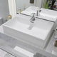 Vidaxl Washingin avec taphole blanc 60.5x42.5x14,5 cm de céramique