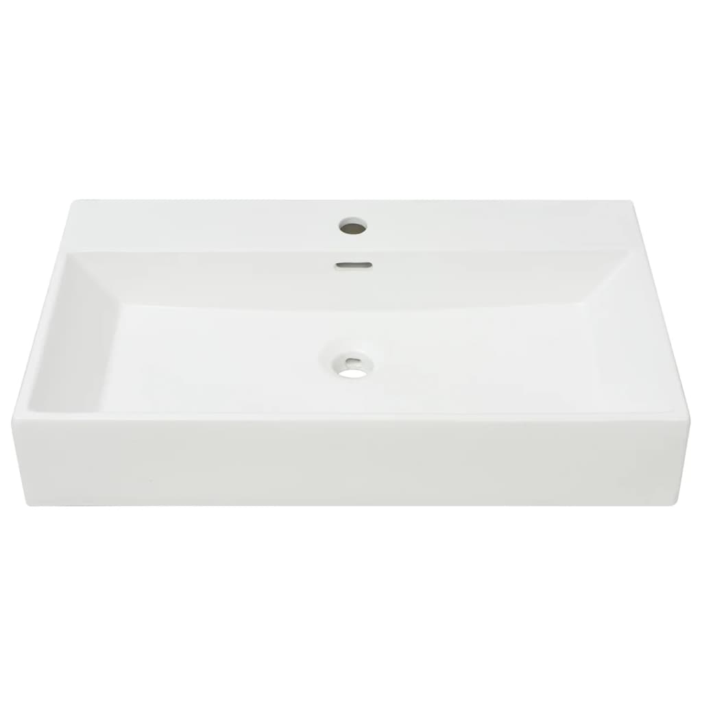Vidaxl Washingin avec taphole blanc 76x42.5x14,5 cm Minermiek