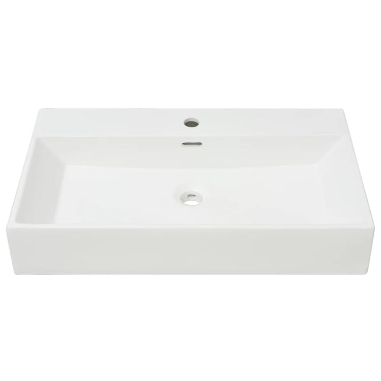 Vidaxl Washingin avec taphole blanc 76x42.5x14,5 cm Minermiek