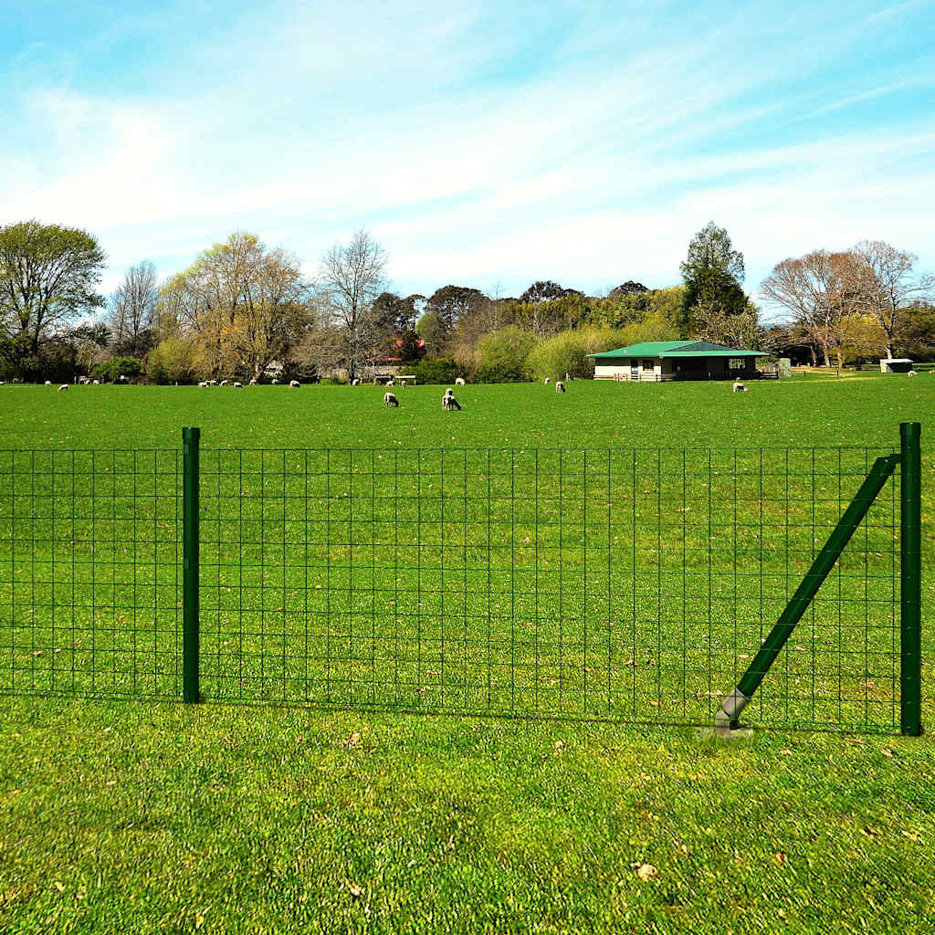 Vidaxl Hek 10x1,5 m en acier vert