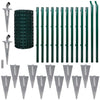 Vidaxl hek 25x0,8 m en acier vert