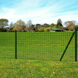 Vidaxl hek 25x0,8 m en acier vert - afbeelding 1