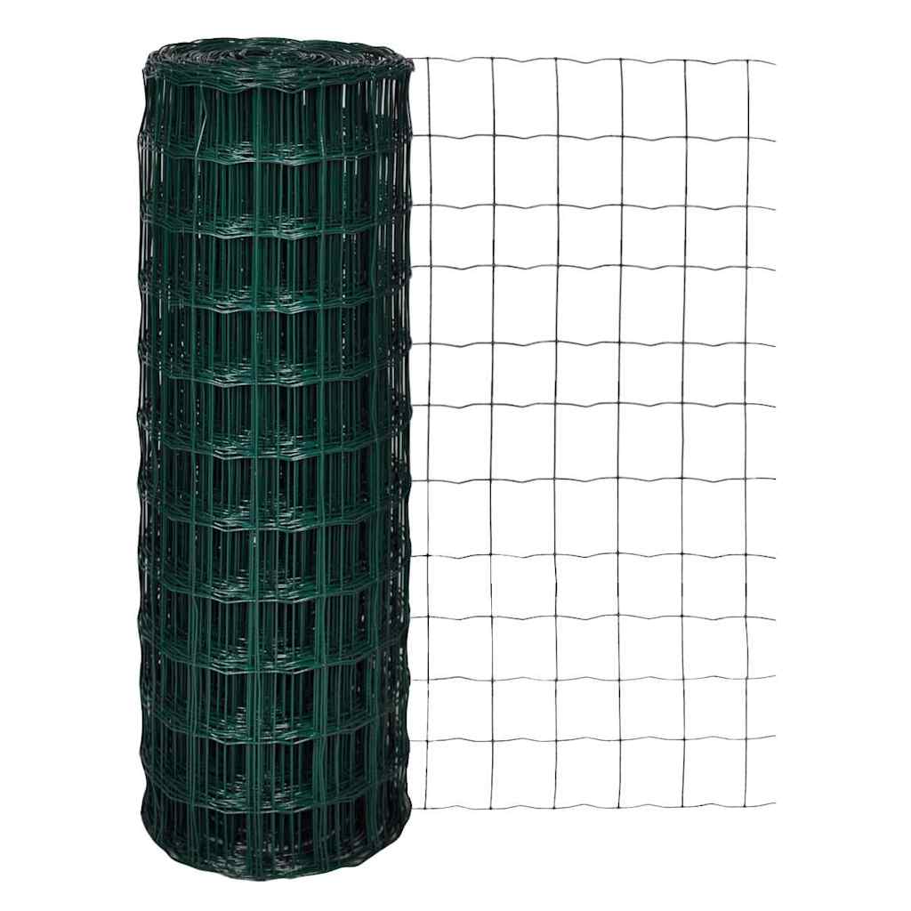 Vidaxl Hek 10x1,7 m en acier vert