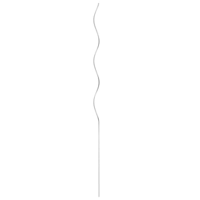 Vidaxl Stick Plain Spiral 110 cm Acier galvanisé 5 STS