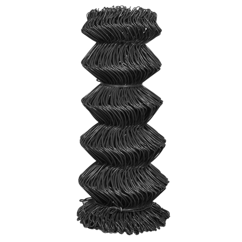 Clôture en maille vidaxl 25x0,8 m gris en acier