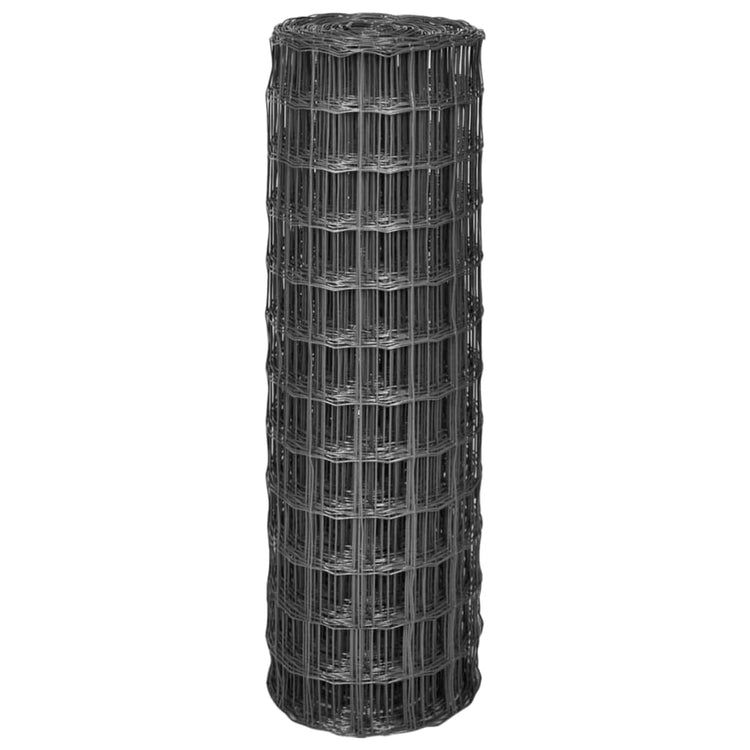 Vidaxx clôture euro 25x1,2 m gris acier