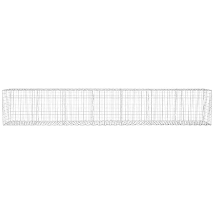 Mur de schanskorf Vidaxl avec couvercle 600x50x100 cm en acier galvanisé