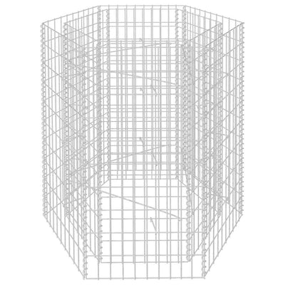 Vidaxl Gabion Planter Insentement Hexagonal 100x90x100 cm