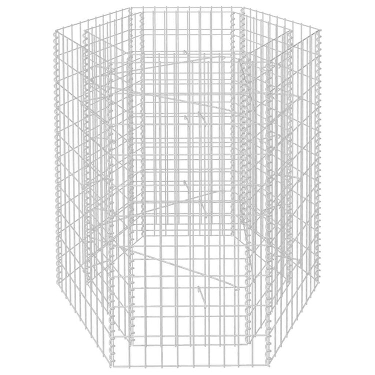 Vidaxl Gabion Planter Insentement Hexagonal 100x90x100 cm
