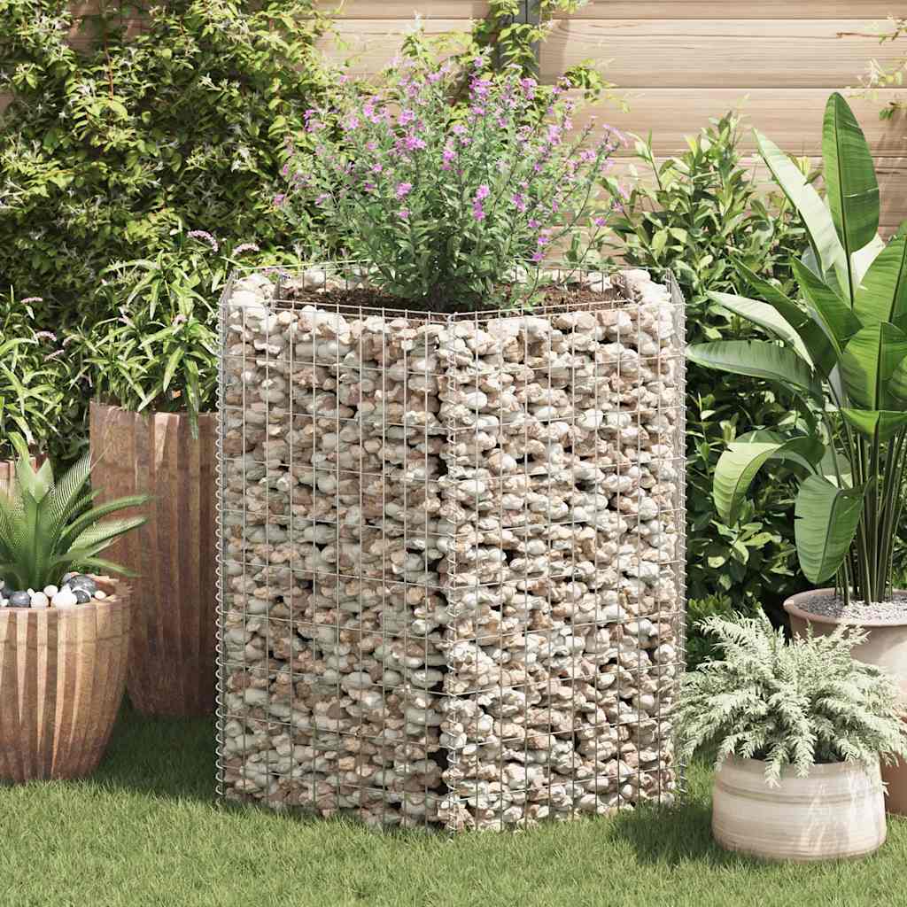 Vidaxl Gabion Planter Insentement Hexagonal 100x90x100 cm