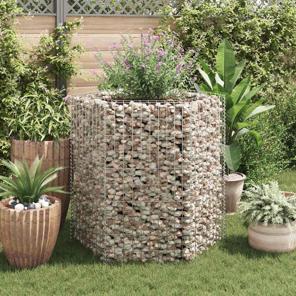 Vidaxl Gabion Planter Insentement Hexagonal 100x90x100 cm