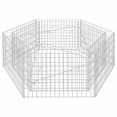Vidaxl Gabion Planter insenté Hexagonal 160x140x50 cm
