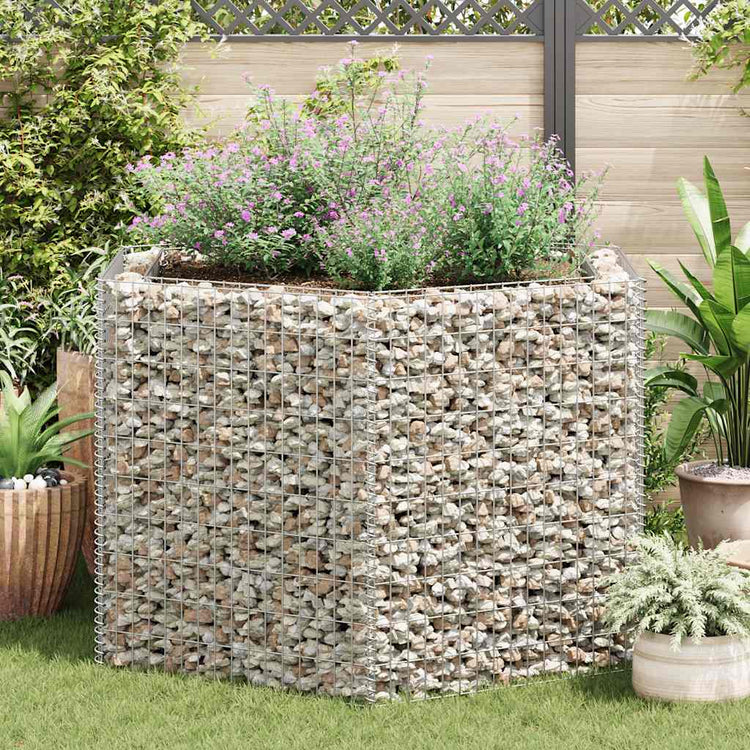 Vidaxl Gabion Planter insenté Hexagonal 160x140x100 cm