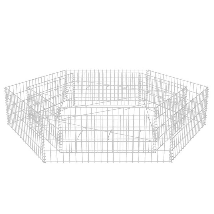 Vidaxl Gabion Planter insenté Hexagonal 200x173x40 cm