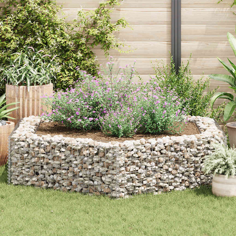 Vidaxl Gabion Planter insenté Hexagonal 200x173x40 cm