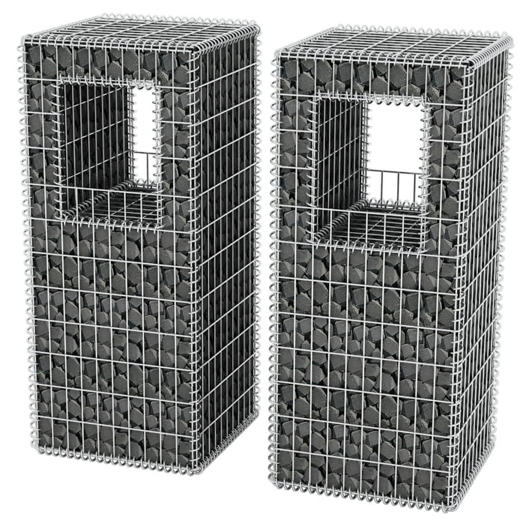 Vidaxl Schans Basket Posts Planteurs 2 ST 50X50X120 CM ACTE