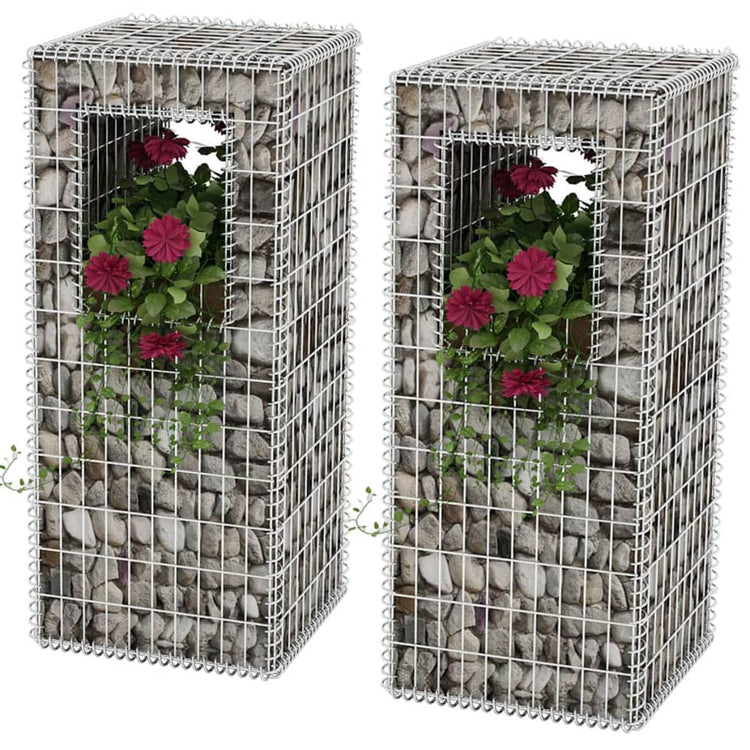 Vidaxl Schans Basket Posts Planteurs 2 ST 50X50X120 CM ACTE