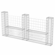 Vidaxl Gabion Panier en U 240x20x100 cm - afbeelding 2