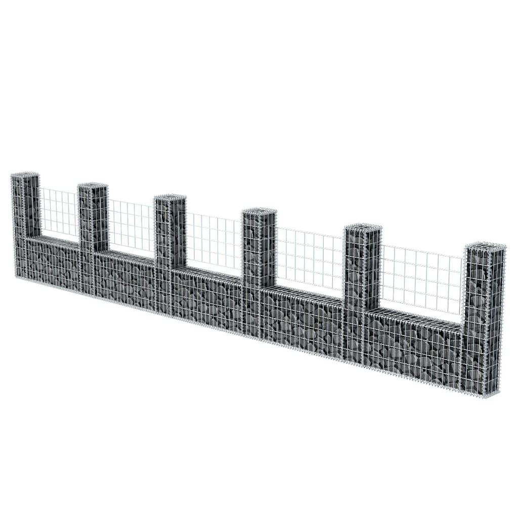 Vidaxl Gabion Panier en U 570x20x100 cm
