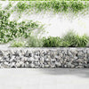 Vidaxl Gabion Basket 100x50x50 cm en acier galvanisé