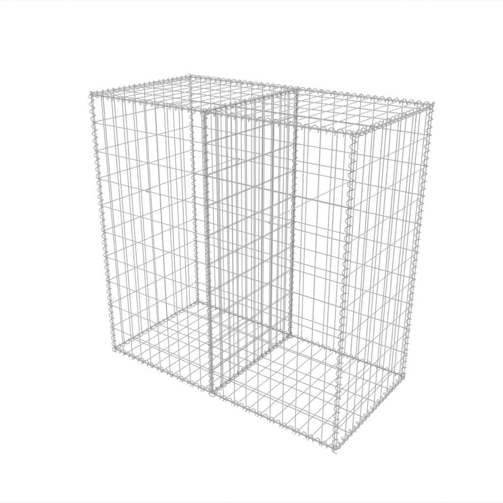 Vidaxl Gabion Basket 100x50x100 cm en acier galvanisé