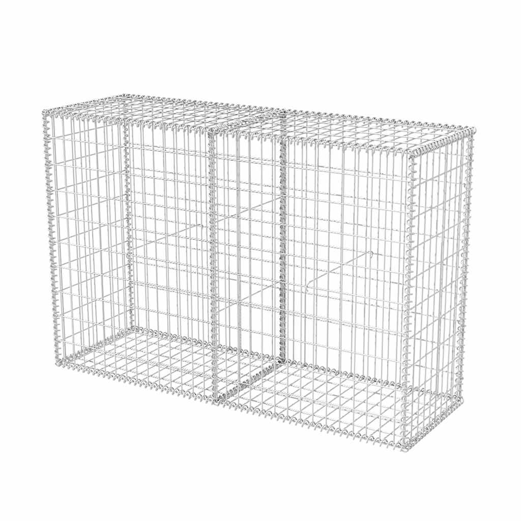 Vidaxl Gabion Panier 150x50x100 cm en acier galvanisé