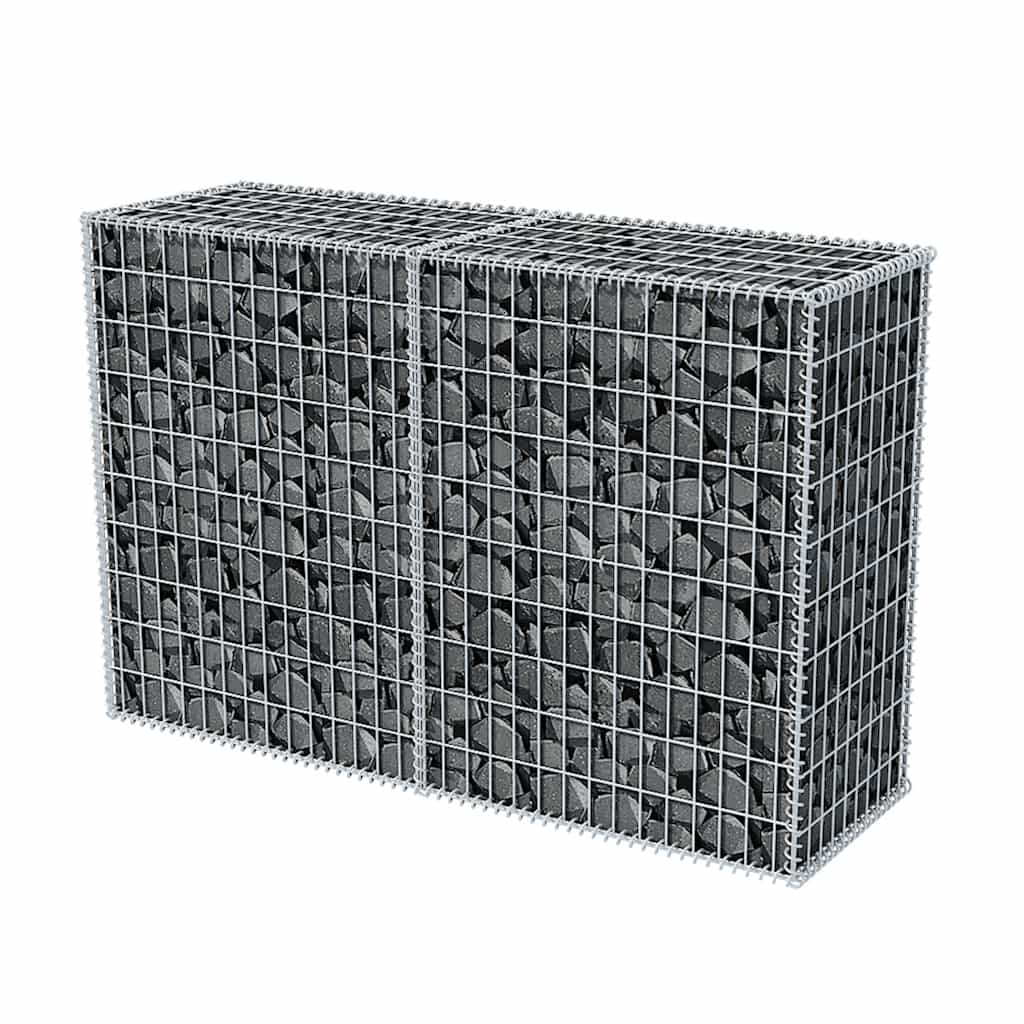 Vidaxl Gabion Panier 150x50x100 cm en acier galvanisé