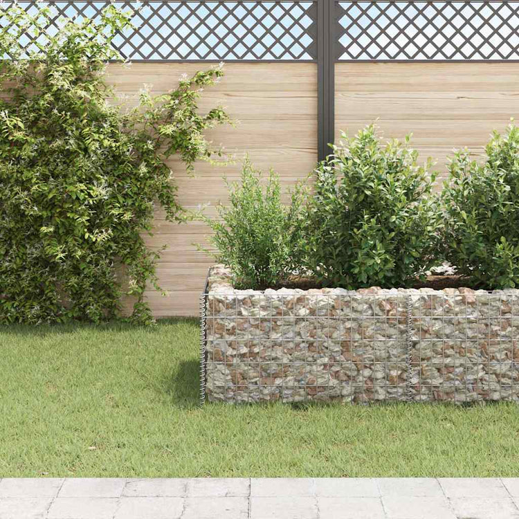 Boîte de planification de Vidaxl Gabion a augmenté de 360x90x50 cm en acier