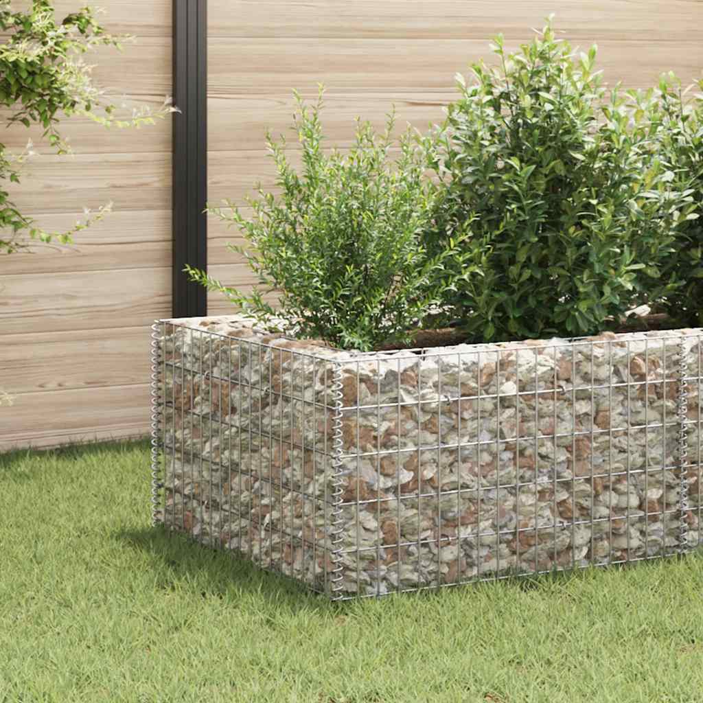 Boîte de planification de Vidaxl Gabion a augmenté de 360x90x50 cm en acier