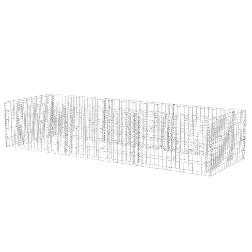 Boîte de planification de Vidaxl Gabion a augmenté de 270x90x50 cm en acier