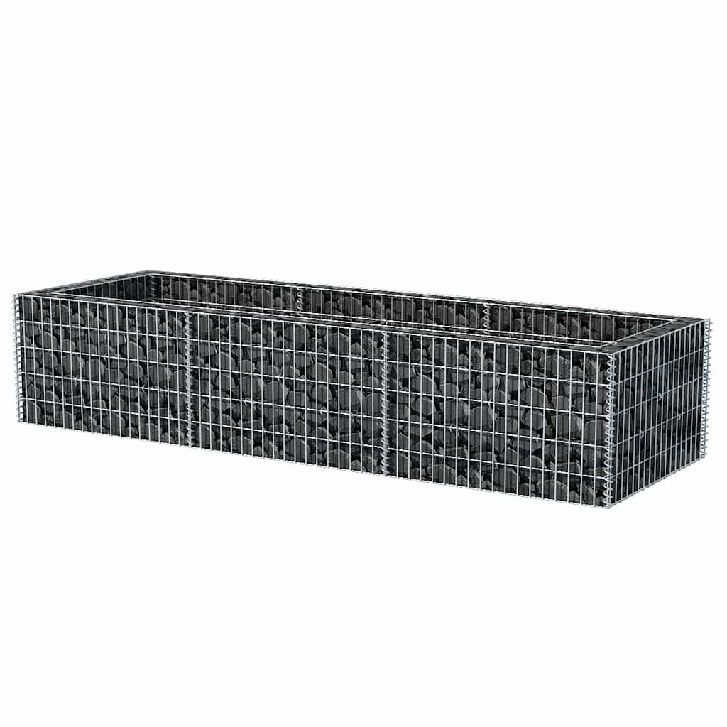 Boîte de planification de Vidaxl Gabion a augmenté de 270x90x50 cm en acier