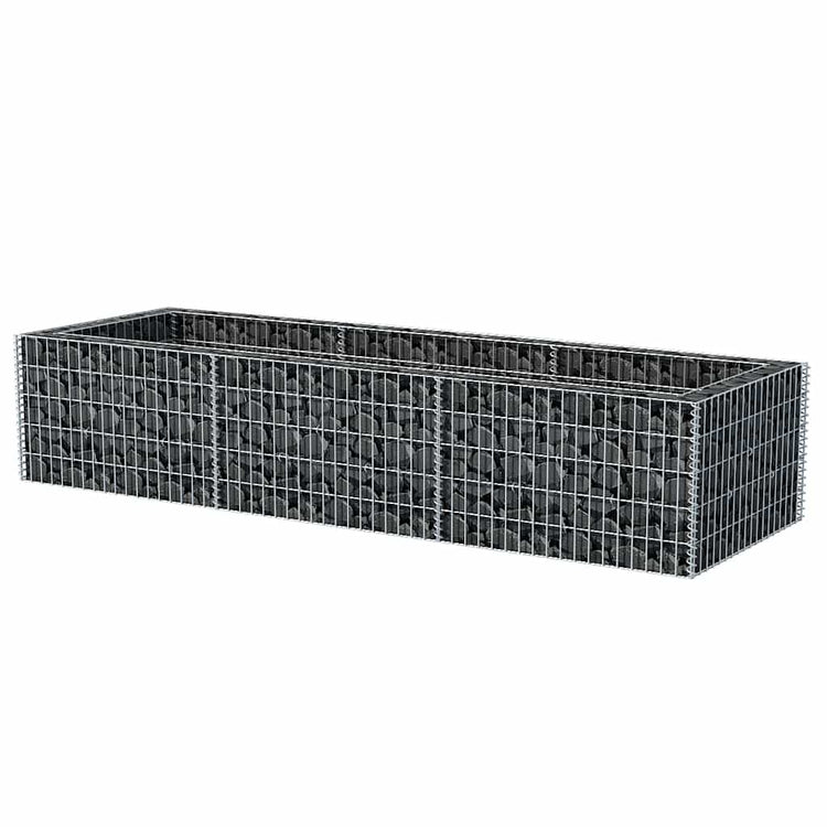 Boîte de planification de Vidaxl Gabion a augmenté de 270x90x50 cm en acier