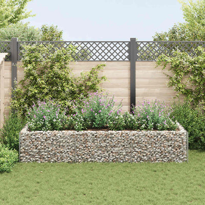 Boîte de planification de Vidaxl Gabion a augmenté de 270x90x50 cm en acier
