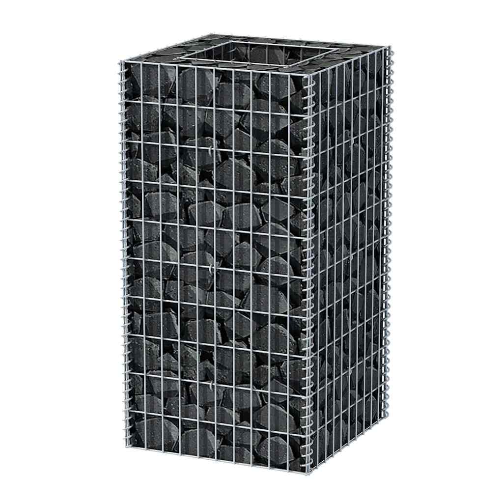 Boîte de planification de Vidaxl Gabion Soulevée 50x50x100 cm en acier