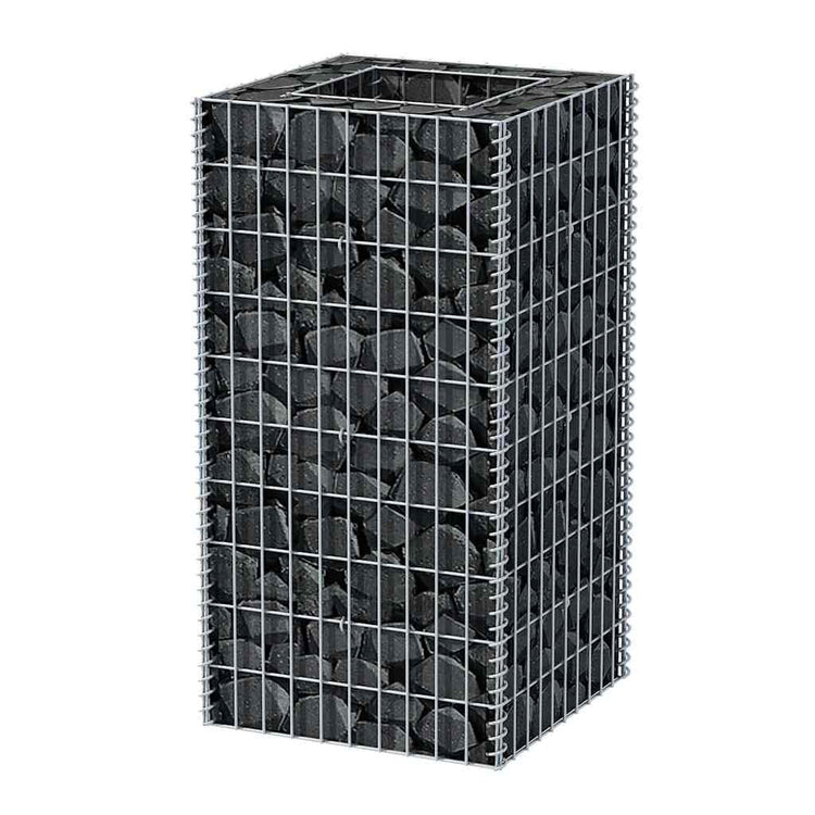 Boîte de planification de Vidaxl Gabion Soulevée 50x50x100 cm en acier