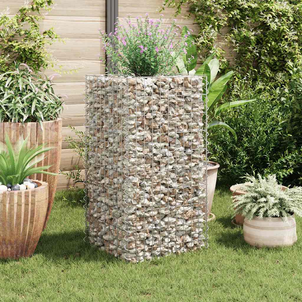 Boîte de planification de Vidaxl Gabion Soulevée 50x50x100 cm en acier