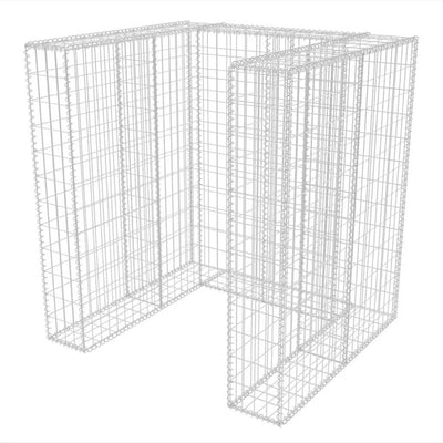 Vidaxl Schanskorf CONVERSION DU BIN DE GARBAGE SIMPLE 110x100x120 cm en acier