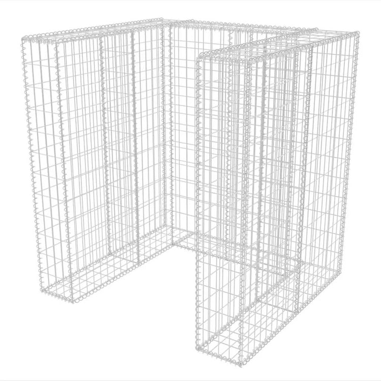 Vidaxl Schanskorf CONVERSION DU BIN DE GARBAGE SIMPLE 110x100x120 cm en acier