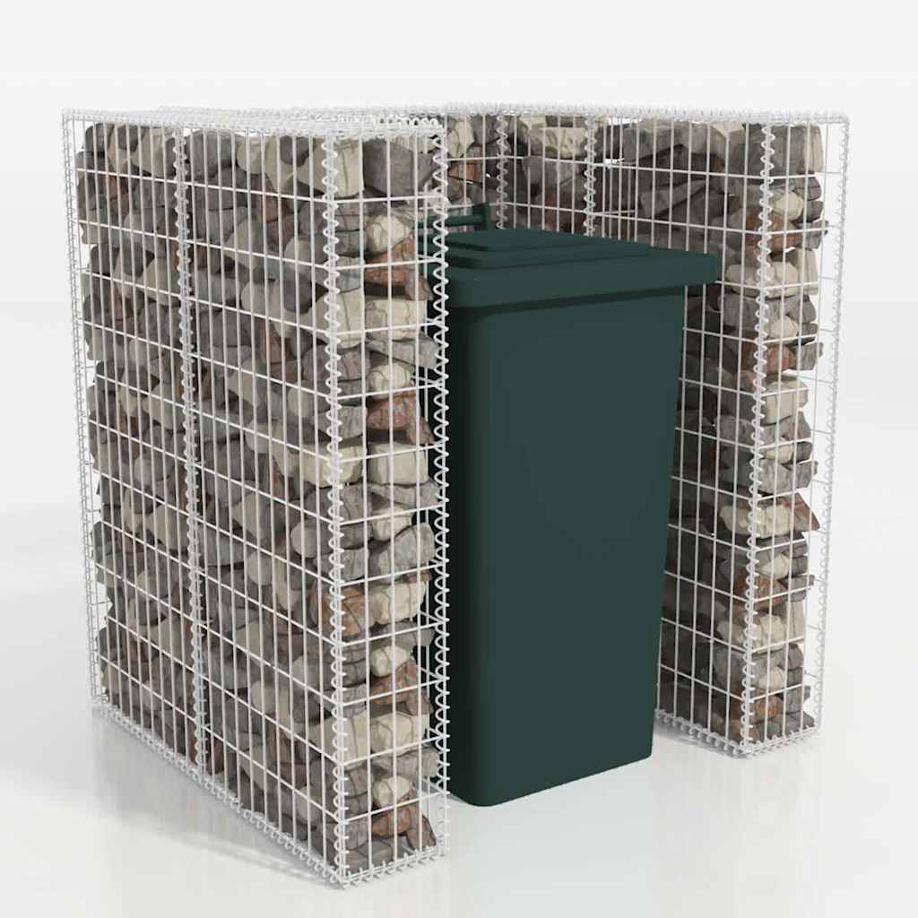 Vidaxl Schanskorf CONVERSION DU BIN DE GARBAGE SIMPLE 110x100x120 cm en acier