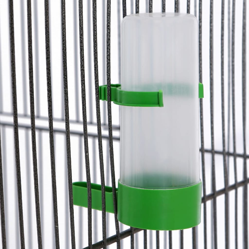 Vidaxl Bird Cage 54x54x146 cm en acier noir