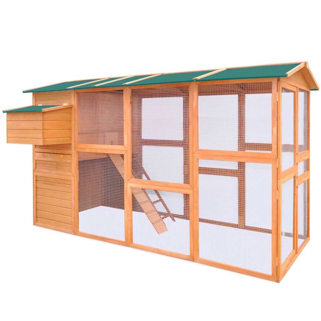 Vidaxl Chicken Coop 295x163x170 cm Bois