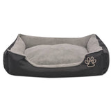 Lit de chien vidaxl avec oreiller rembourré taille m noir - afbeelding 3