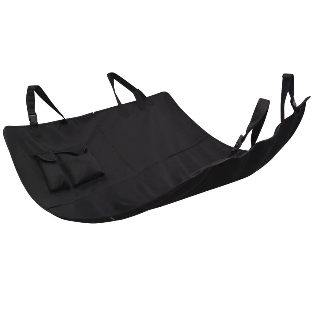 Vidaxl animaux de compagnie Couvercle de siège arrière 148x142 noir
