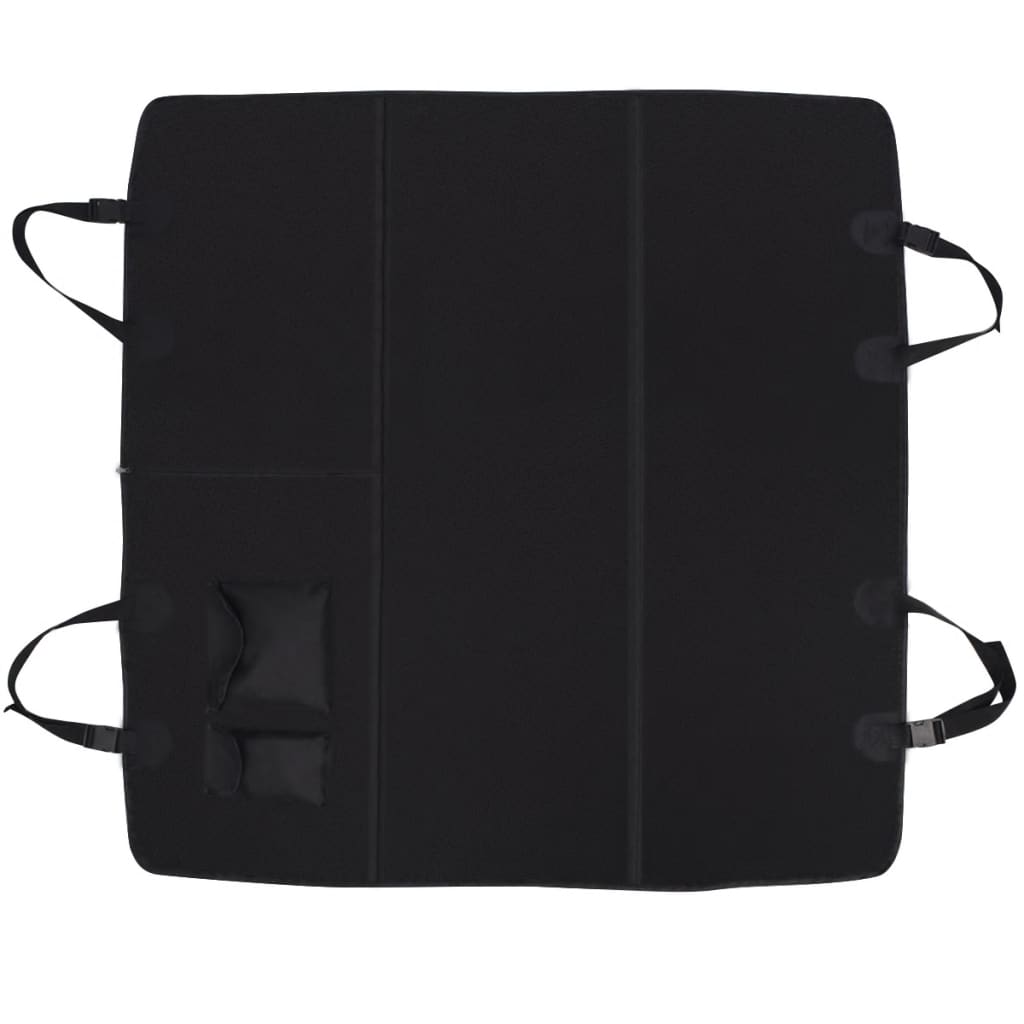 Vidaxl animaux de compagnie Couvercle de siège arrière 148x142 noir