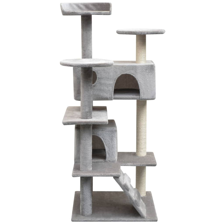Vidaxl griffoir pour chat avec griffoirs en sisal 125 cm gris