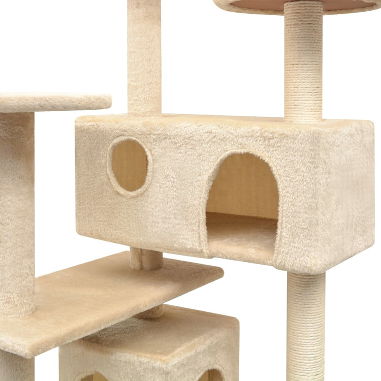 Vidaxl griffoir pour chat avec griffoirs en sisal 125 cm beige