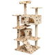 Vidaxl Cat Scratching Post avec sisal Scratch Posts 125 cm POOTPRINT IMPRIMENT BEIGE