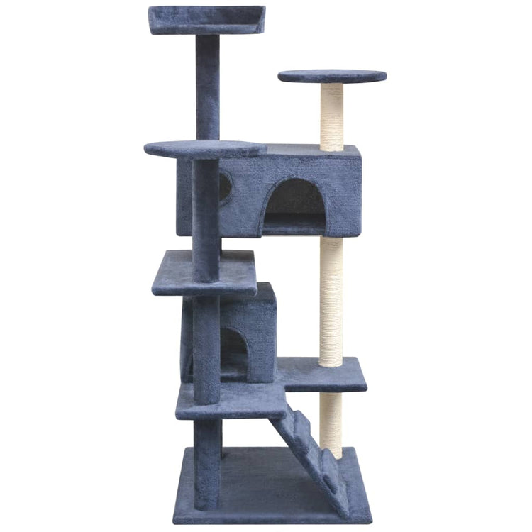 Vidaxl Cat Scratch Post avec Sisal Scratch Posts 125 cm bleu foncé