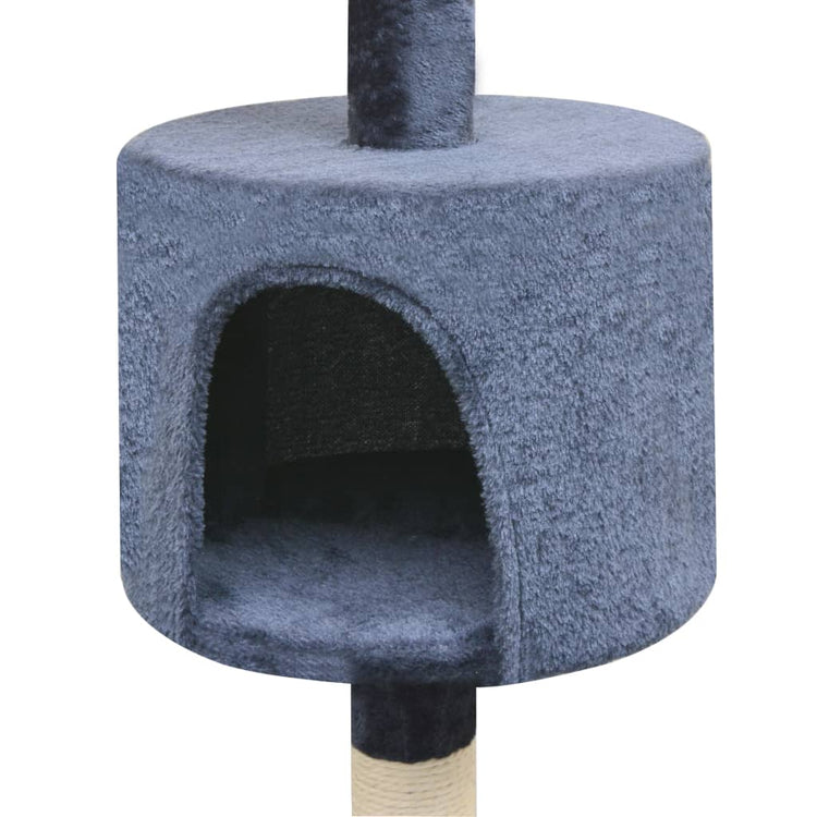 Vidaxl Cat Scratch Post avec Sisal Scratch Posts 125 cm bleu foncé