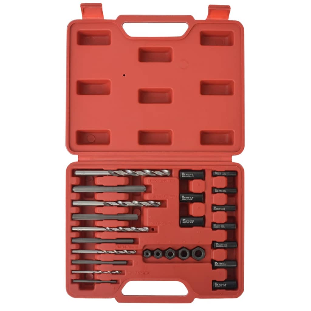 Vidaxl Boutextraction Set 25 pièces en acier